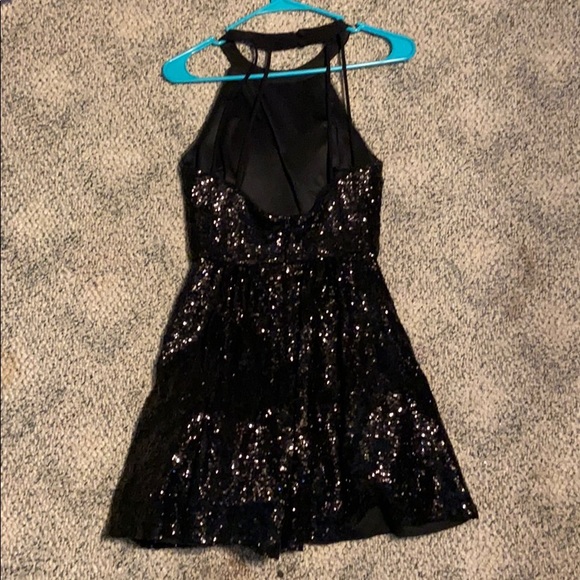 Black Sequin Dress - Picture 2 of 5